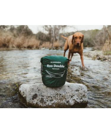 KAMMOK Roo Double XL Hammock | Water-Resistant Ripstop Fabric | Lightweight & Packable | Granite Gray - Buy Online on GoSupps.com