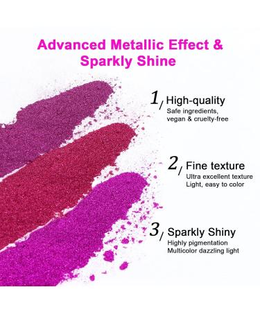 Saviland Chrome Nail Powder Set - 36 Colors Metallic Mirror Effect for Nail Art | Pearl Manicure Decoration with Sponge Sticks - Premium Chrome Powder for Stunning Nails - Buy Online on GoSupps.com