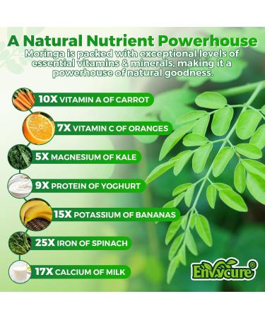 EnvyCure 2 Pack Moringa Spirulina Gummies Organic with 1 Pack Black Seed Oil Gummies - Buy Online on GoSupps.com