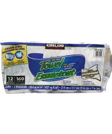 Kirkland signature Paper Towel Create a Size (12 X 160sheets)
