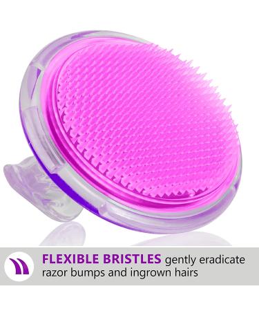 Dylonic Exfoliating Brush Set for Razor Bumps & Ingrown Hair - Silicone Face Scrubbers for Face & Body, Ideal for Dry Brushing - Buy Online on GoSupps.com