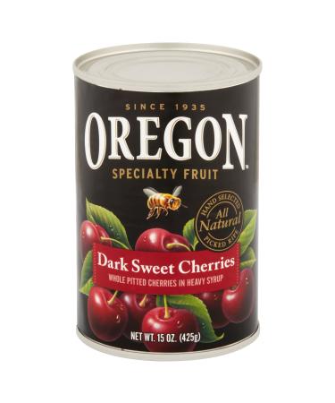 Oregon Fruit Products Pitted Dark Sweet Cherries in Heavy Syrup -- 15 oz (Pack of 2)