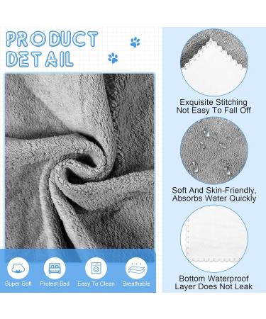 Washable Dog & Small Animal Pee Underlay - Waterproof Pet Cage Inserts 35x22 inches - Grey Reusable Cover - Buy Online on GoSupps.com