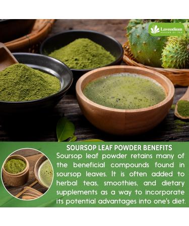 Lavendium Premium 50g (1.76oz) Soursop Leaf Powder 100% Natural & Pure from Soursop Leaves Wildcrafted Graviola Powder Hoja Guanabana Soursop Loose Leaf Powder - Buy Online on GoSupps.com