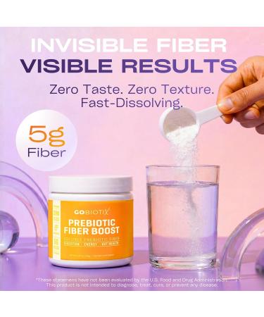 GoBiotix Prebiotic Fiber Boost Powder - Supports Healthy Gut & Digestive Regularity | 189g - Buy Online on GoSupps.com