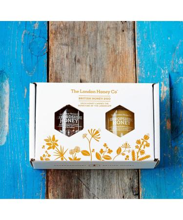 Blossom Honey Duo Gift Set: Shropshire Creamed & Oxfordshire Summer - Buy Online on GoSupps.com