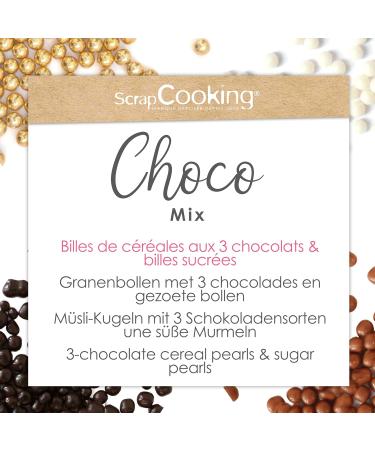 ScrapCooking 7462 Mix Chocolate & Gold Marbles Assortment of 3 Chocolates & Golden Sweet Balls Sprinkles Beads for Pastry and - Buy Online on GoSupps.com