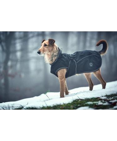 HUNTER UPPSALA Black Dog Coat - Water-Repellent Reflective Size 35 | International Shipping Available - Buy Online on GoSupps.com