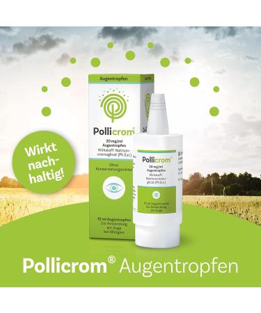 Pollicrom Eye Drops - Year-Round Allergy Protection with Cromoglycic Acid | 10ml - International Shipping Available - Buy Online on GoSupps.com