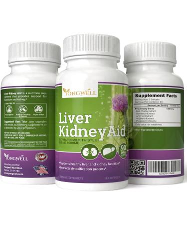 Liver Kidney Aid | Herbal Based Support for Liver & Kidney Health | 90 Days Supply (180 Softgels) - Buy Online on GoSupps.com