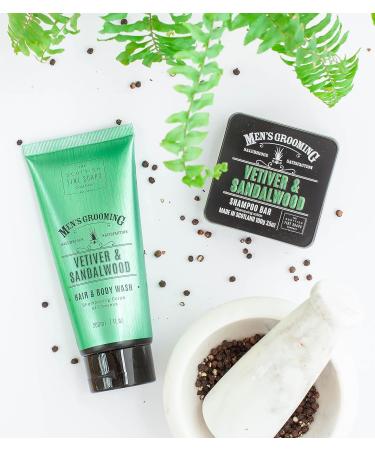 Scottish Fine Soaps - Men's Grooming Vetiver & Sandalwood Hair & Body Wash - 200ml - Buy Online on GoSupps.com