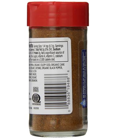 Frontier Organic Blackened Seafood Seasoning 2.5 oz - Pack of 1 - Buy Online on GoSupps.com