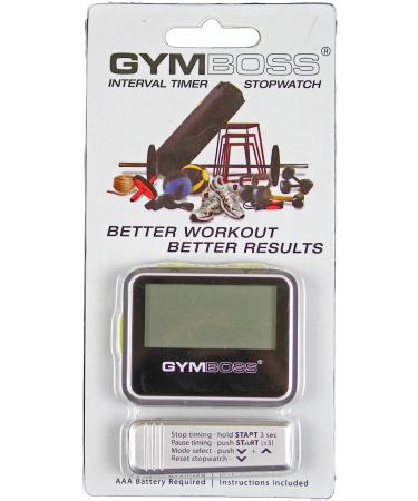 Gymboss Interval Timer and Stopwatch - Silver/Yellow Metallic Gloss - Buy Online on GoSupps.com