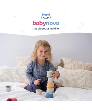 Buy Baby-Nova Latex Baby Pacifiers Set - Cherry Shape Natural Rubber BPA-Free Made in Germany - Ideal for 0-24 Months - Rosa & Lila - Buy Online on GoSupps.com