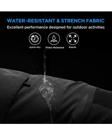 XKTTAC Men's Outdoor Quick Dry Lightweight Stretchy Shorts | Black XX-Large | 6 Pockets | For Hiking, Tactical, Camping & Travel - Buy Online on GoSupps.com