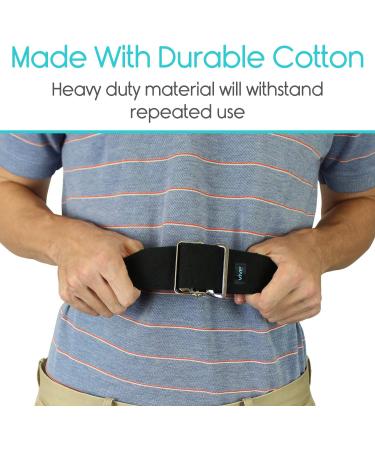 Vive Gait Belt (60 Inch) - Transfer Assist Device for Seniors - Occupational Therapy Aid for Medical Nursing Safety - Buy Online on GoSupps.com