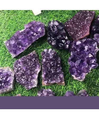 Crystal Rough Natural Crystal Rough 1PC 100-150g Large Purple Natural Brazilian Amethyst Stone Cluster Quartz Crystal Druzy Geode Specimens Ornament Home Decor - Buy Online on GoSupps.com