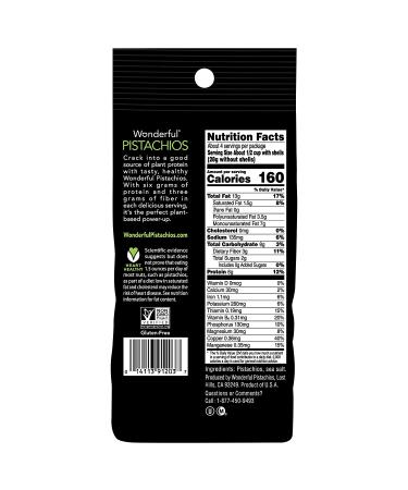 Wonderful Pistachios Roasted & Salted 8 Oz - Premium Nuts for Snacking - Buy Online on GoSupps.com