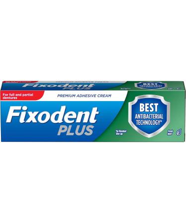 Fixodent Plus Antibacterial Denture Adhesive | 40g | Long-Lasting Hold for Secure Fit - Buy Online on GoSupps.com