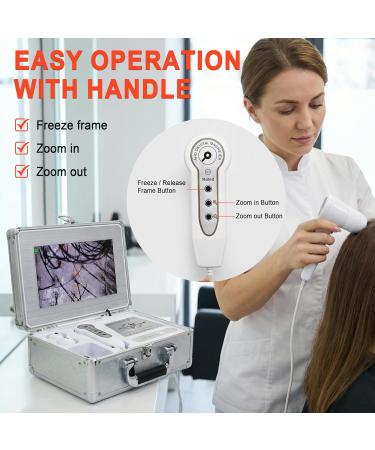 Elitzia Analyseur de cuir chevelu HD cran Microscope Testeur de peau D tecteur de peau 50x/200x Analyseur de lentille Analyseur de cuir chevelu Grossissement du cuir chevelu Grossissement du cuir - Buy Online on GoSupps.com