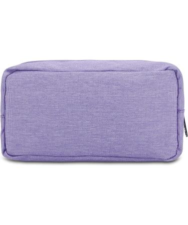 E-Tree Canvas Zip Cosmetic Travel Bag | Portable Makeup Case & Toiletry Pouch - Purple Rectangle - Buy Online on GoSupps.com