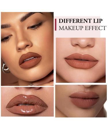 Boobeen Peel Off Lip Liner | Plump & Long-lasting Matte Liquid Lipstick | Dark Brown - Natural Finish for All Skin Tones - Buy Online on GoSupps.com