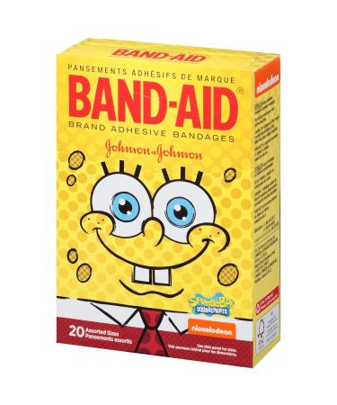 Buy SpongeBob Band-Aid Adhesive Bandages - 20 ct Assorted Sizes | International Shipping Available - Buy Online on GoSupps.com