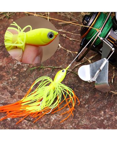 Sougayilang Buzzbait Spinnerbait Jigs - Bass Pike Fishing Lures (4PCS) - Buy Online on GoSupps.com