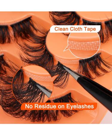 Fluffy Cluster Lashes - Natural Wispy False Eyelashes - 7 Pairs Multipack by Eefofnn - Buy Online on GoSupps.com