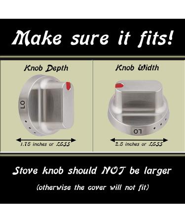 6 Pack Clear Stove Knob Safety Covers - Child Proof Lock for Oven/Stove Top/Gas Range - Baby/Toddler Kitchen Safety Guard - Buy Online on GoSupps.com