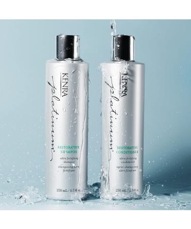 Kenra Platinum Restorative Shampoo & Conditioner 8.5 fl oz - Ultra Fortifying Formula for All Hair Types - Buy Online on GoSupps.com