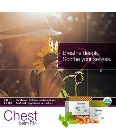 Himalaya Botanique Chest Balm P.M. - 1.76 oz (50 g) | Natural Relief for Chest Congestion - Buy Online on GoSupps.com