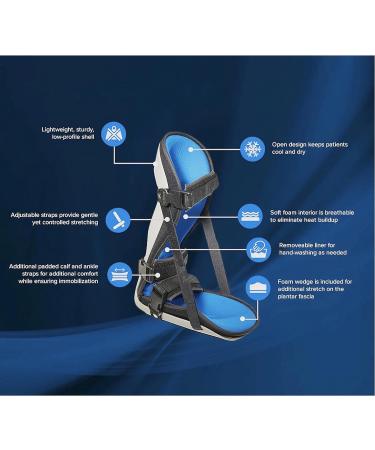 BODYTONIX Plantar Fasciitis Night Splint | Achilles Pain Relief Foot Brace | Small Size - Up to 4 | Arch & Heel Pain Support - Buy Online on GoSupps.com