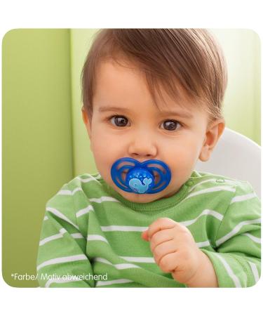 Mam Perfect Night Pacifier - Prevents Tooth Misalignment Flexible Silicone Glows in the Dark 6-16 Months Little Star - International Shipping Available - Buy Online on GoSupps.com