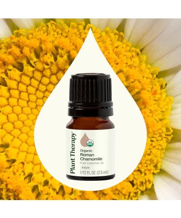 Plant Therapy Organic Roman Chamomile Essential Oil 2.5 mL (1/12 oz) 100% Pure Undiluted USDA Certified Organic Natural Aromatherapy for Relaxation and Stress Relief - Buy Online on GoSupps.com