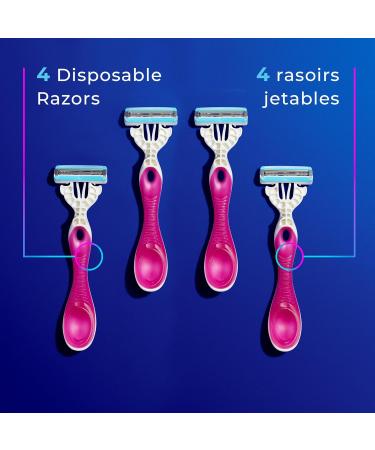 Hydro Silk Disposables 3-bladed 4ct  - Buy Online on GoSupps.com