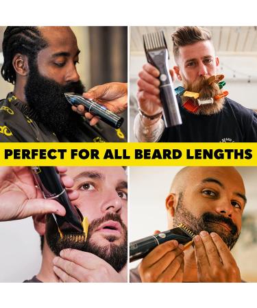 The Beard Club PT45 Trimmer Deluxe Kit - Premium Beard Grooming Set with Cordless Trimmer, Straight Edge Razor, Shampoo, Brush, Comb, and Sandalwood Balm - Buy Online on GoSupps.com