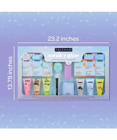 Freeman 20-Piece Scrub & Glow Face and Body Kit - Ultimate Mother's Day & Easter Gift Set for Hydrating Skin - Buy Online on GoSupps.com