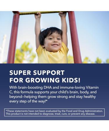 Omega 3 6 9 + DHA Gummies for Kids - Vegetarian Plant-Based Fish Oil with DHA and EPA for Children 2+ to Support Body and Brain Development - No Fishy Taste - Lemon and Orange Flavors - 60 Count - Buy Online on GoSupps.com
