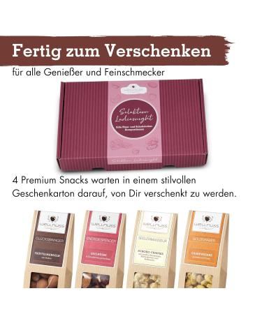 Wellnut Ladiesnight - Premium Gift Set for Women | 4 Nut & Chocolate Snacks | Ideal Gift for Girlfriend Mother Sister - Buy Online on GoSupps.com
