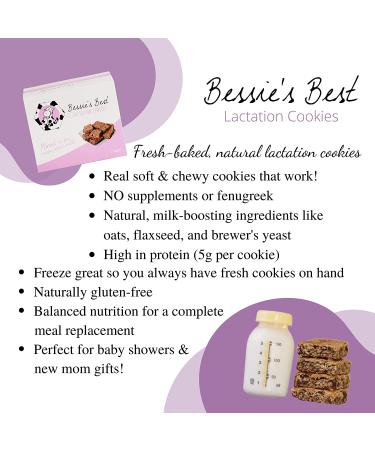 Bessie's Best Soft PB Chocolate Chip Lactation Cookies - 12 Count Pack for Breastfeeding & Milk Supply Boost - Buy Online on GoSupps.com