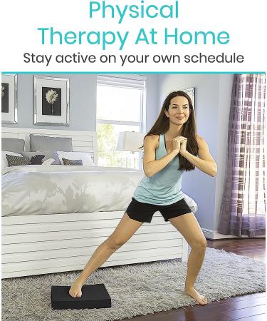 Vive Balance Pad - Foam Large Yoga Mat Trainer for Physical Therapy and Stability Workout - Ideal for Knee and Ankle Exercises, Strength Training, and Rehab - Chair Cushion for Adults, Kids, and Travel - Black - Buy Online on GoSupps.com