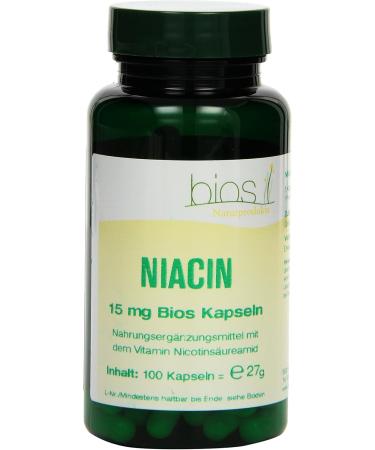 Bios Niacin 15 mg - 100 Capsules - Boost Energy & Metabolism - International Shipping Available - Buy Online on GoSupps.com