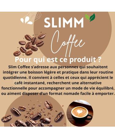 Slimm Coffee Instantan Arabica et Robusta 30 Sachets Individuels 75g avec L-Carnitine et Haricot Blanc - Buy Online on GoSupps.com