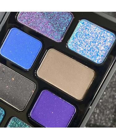 Smokey Eyeshadow Makeup Palette 16 Colors Cool Tone Shimmer Matte Metallic Long Lasting Waterproof Blendable Black Red Green Blue Glitter Neutral Holographic  - Buy Online on GoSupps.com