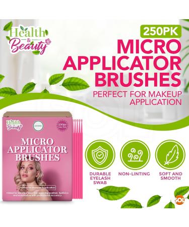 250pk Disposable Micro Applicator Brushes Eyelash Swabs Micro Brushes Eyelashes Micro Applicators for Mascara Lash Brushes Microbrushes Make Up Mascara Brushes Micro Brush Lash Cleaning Brush Wand - Buy Online on GoSupps.com