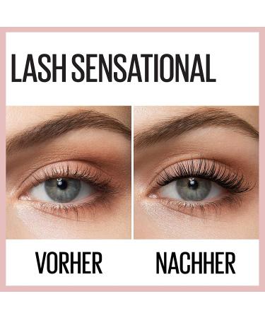 Maybelline New York Black Mascara Double Pack - Fuller Defined Longer Eyelashes | Lash Sensational Full Fan Effect (2 x 9.5 ml) - Buy Online on GoSupps.com