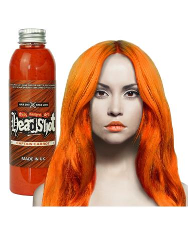 Orange Hair Color Headshot Captain Carrot Semi-permanent Hair Color 150 ml - Buy Online on GoSupps.com