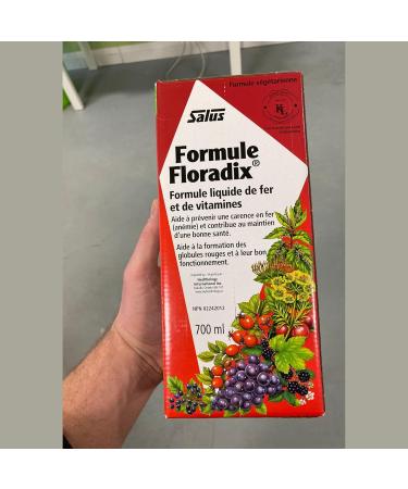 Salus Floradix Liquid Iron and Vitamins | Herbal Iron Supplement for Women Men and Children | Vegetarian Dairy-Free & Non-GMO (700ml) - Buy Online on GoSupps.com