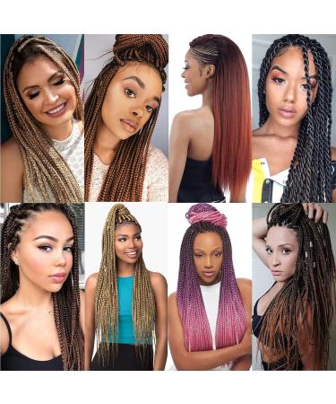 Pre-stretched Braiding Hair Easy Braid 6 Packs/Lot Professional Synthetic Fiber Crochet EZ Braids Yaki Texture Braiding Hair Extensions (30 inch 1B/27) 30 Inch (Pack of 6) T1B/27 - Buy Online on GoSupps.com